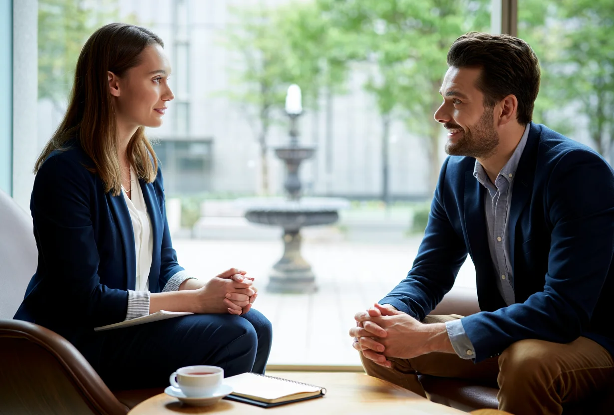 Врач беседует с пациентом